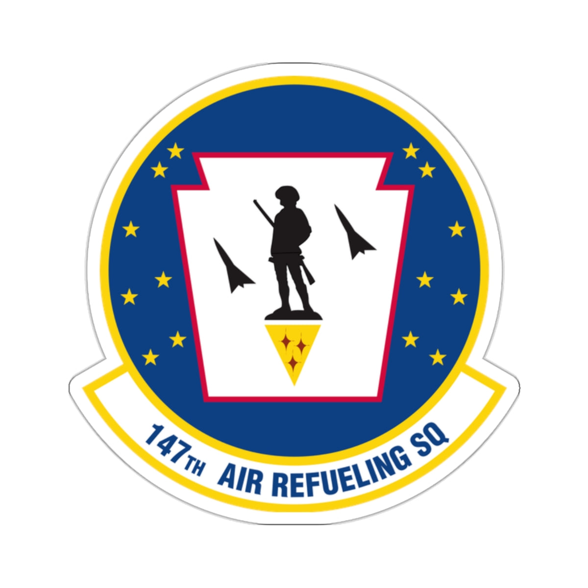 147 Air Refueling Squadron (U.S. Air Force) STICKER Vinyl Kiss-Cut Decal-2 Inch-White-The Sticker Space