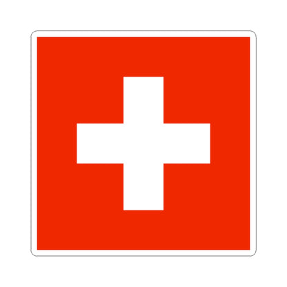 Flag of Switzerland WFB 2000 (Switzerland) STICKER Vinyl Kiss-Cut Decal