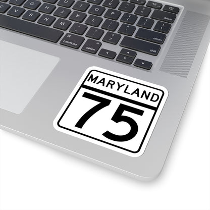 MD Route 75 (Maryland) (Road Sign) STICKER Vinyl Kiss-Cut Decal