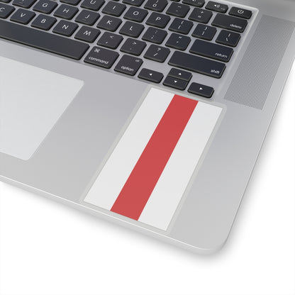 Flag of Belarus 1918 1991-1995 vertical (Belarus) STICKER Vinyl Kiss-Cut Decal