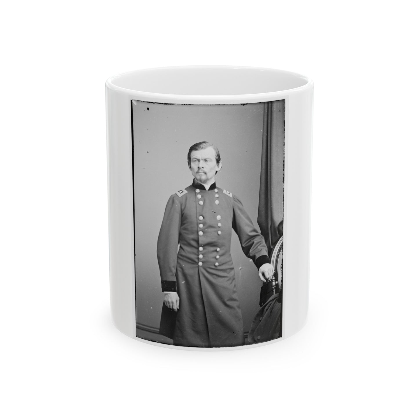 Portrait Of Maj. Gen. Franz Sigel, Officer Of The Federal Army (U.S. Civil War) White Coffee Mug