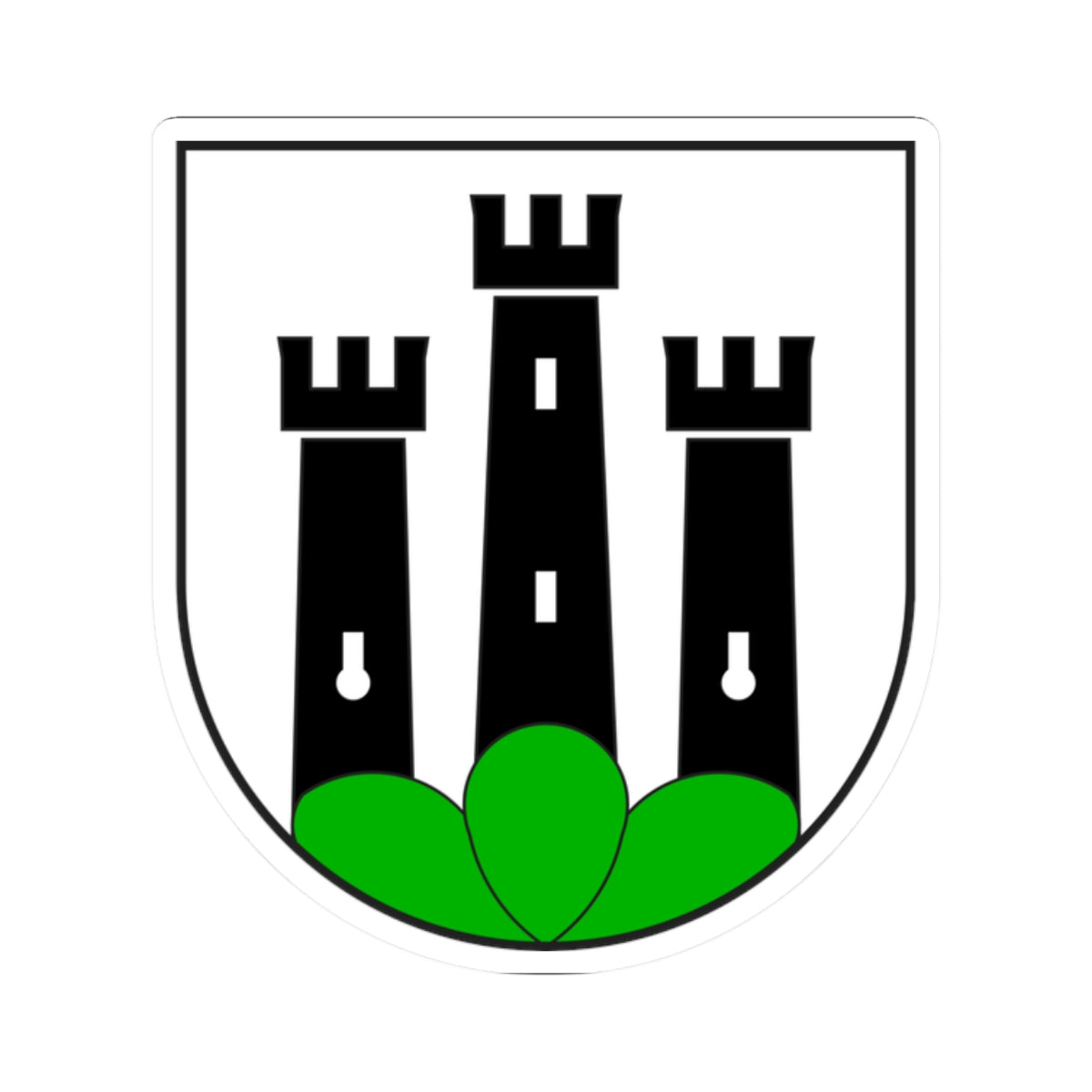 Susch wappen (Switzerland) (Coat of Arms) STICKER Vinyl Kiss-Cut Decal