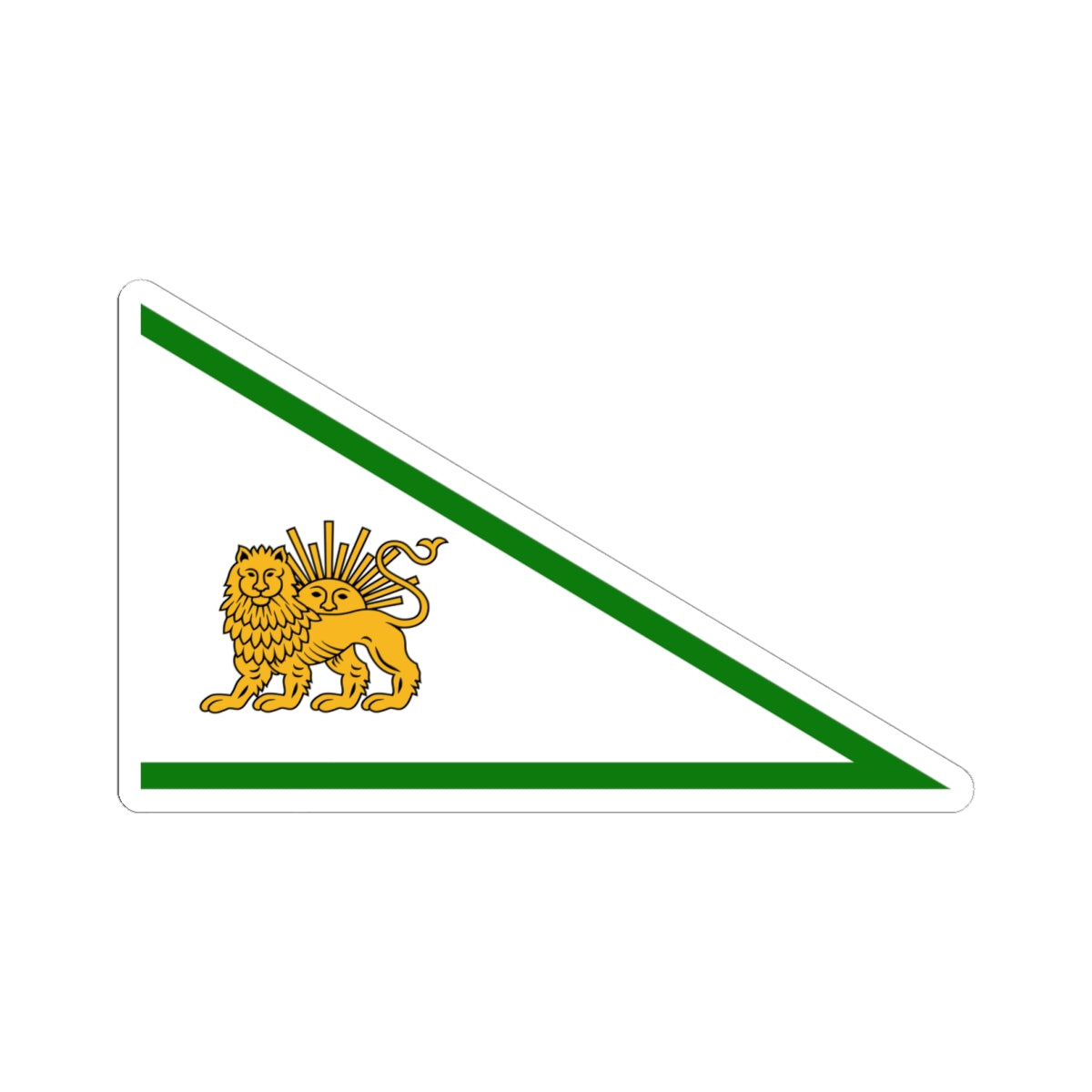 Zand Dynasty flag (Iran) STICKER Vinyl Kiss-Cut Decal