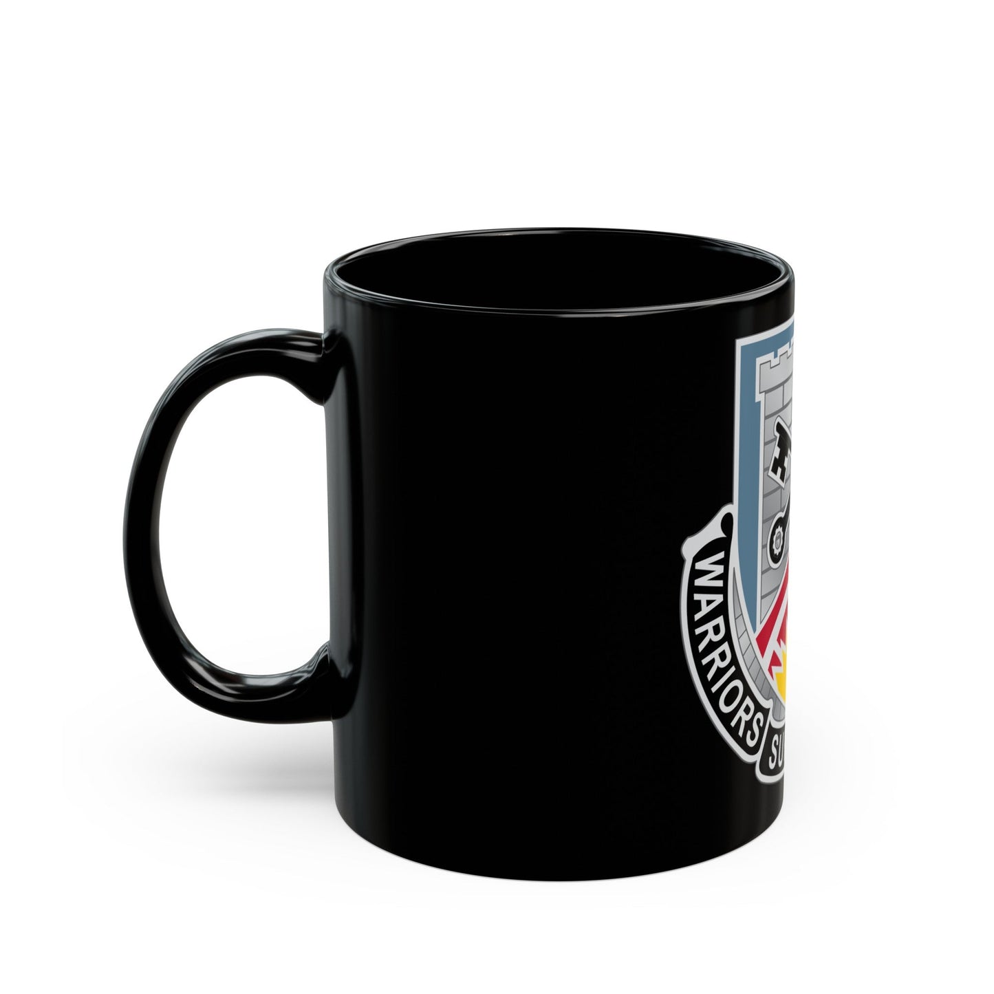 142d Engineer Battalion North Dakota National Guard (U.S. Army) Black Coffee Mug-The Sticker Space