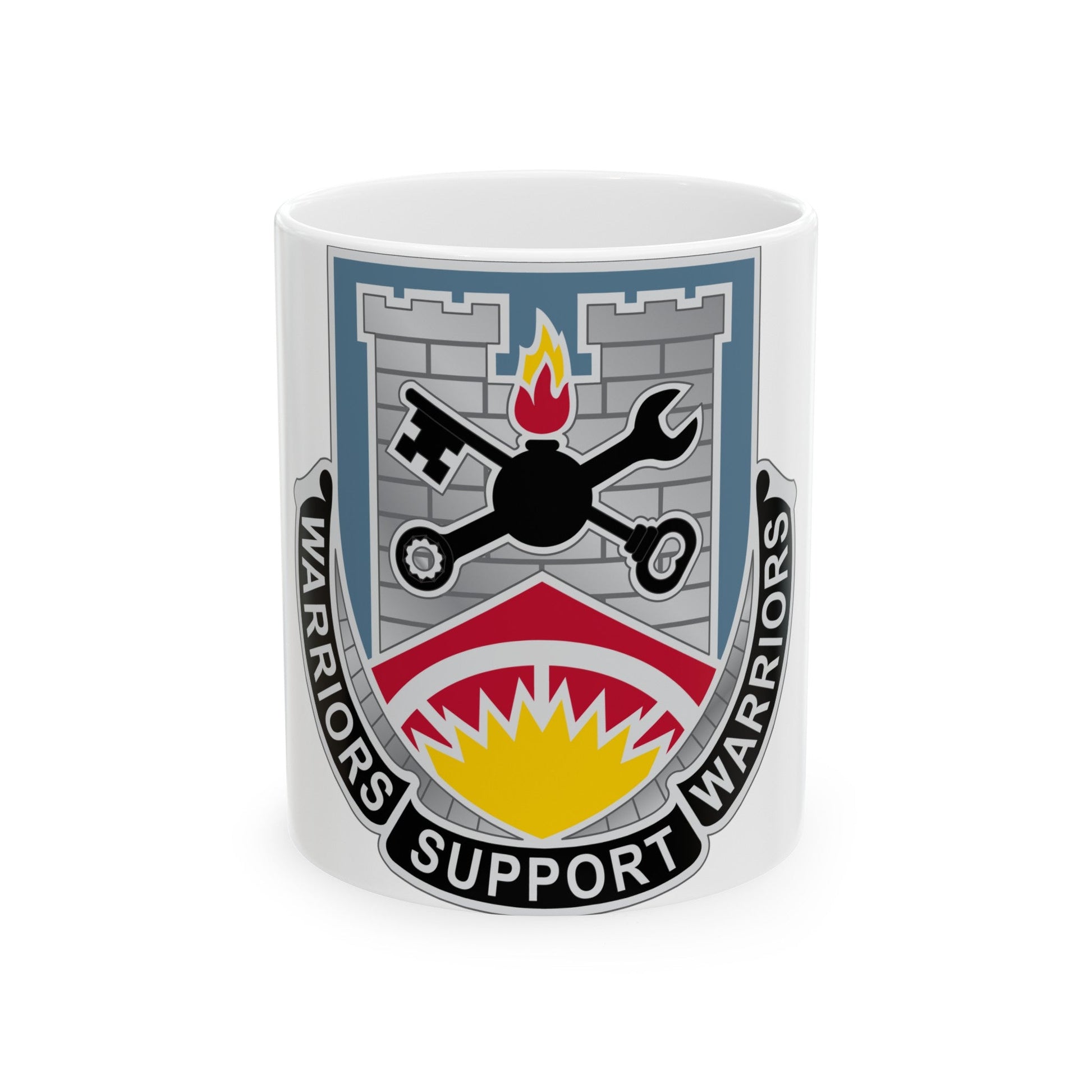 142d Engineer Battalion North Dakota National Guard (U.S. Army) White Coffee Mug-11oz-The Sticker Space