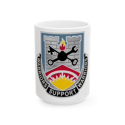142d Engineer Battalion North Dakota National Guard (U.S. Army) White Coffee Mug-15oz-The Sticker Space