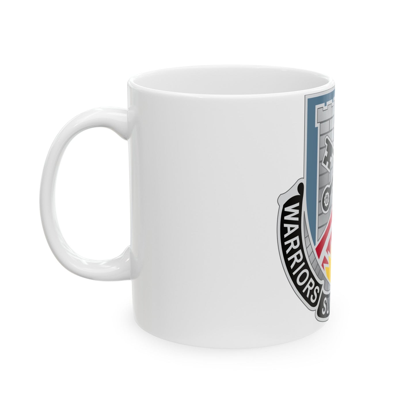 142d Engineer Battalion North Dakota National Guard (U.S. Army) White Coffee Mug-The Sticker Space