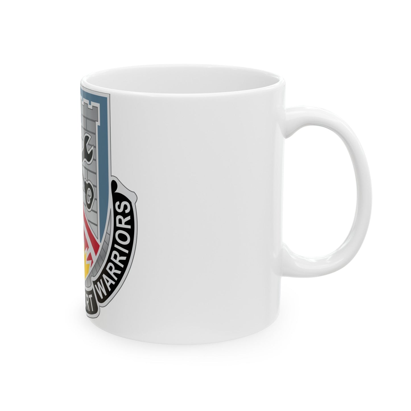 142d Engineer Battalion North Dakota National Guard (U.S. Army) White Coffee Mug-The Sticker Space