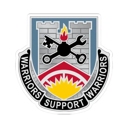 142d Engineer Battalion North Dakota National Guard (U.S. Army) STICKER Vinyl Kiss-Cut Decal 3 Inch White - The Sticker Space