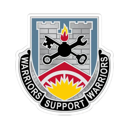 142d Engineer Battalion North Dakota National Guard (U.S. Army) STICKER Vinyl Kiss-Cut Decal 4 Inch White - The Sticker Space