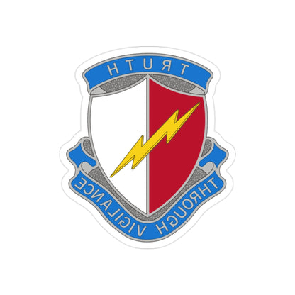 142nd Battlefield Surveillance Brigade 2 (U.S. Army) REVERSE PRINT Transparent STICKER-2" × 2"-The Sticker Space