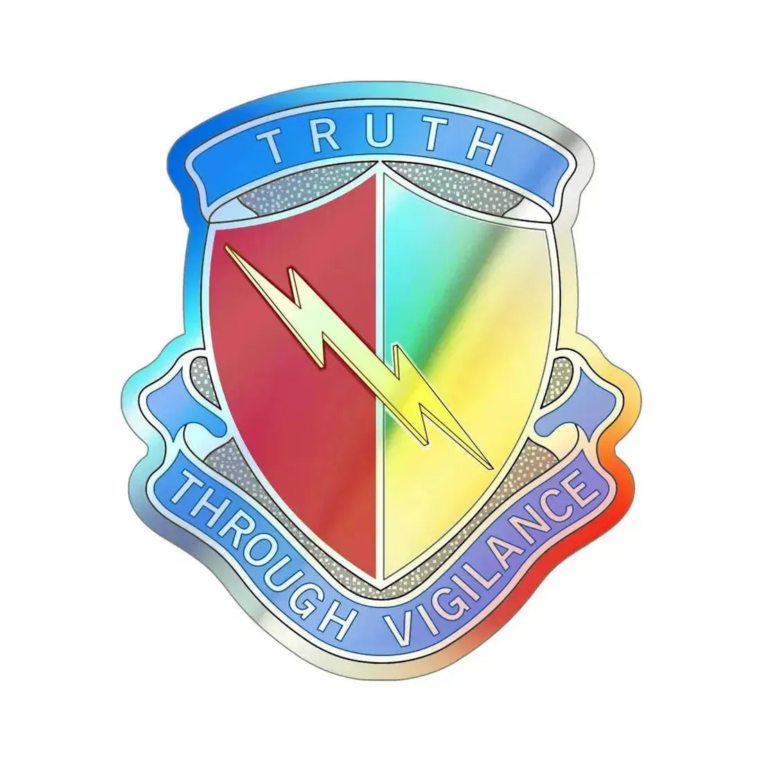 142nd Battlefield Surveillance Brigade v2 (U.S. Army) Holographic STICKER Die-Cut Vinyl Decal 6 Inch Holographic - The Sticker Space