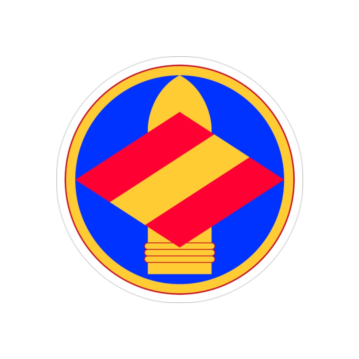 142nd Field Artillery Brigade (U.S. Army) REVERSE PRINT Transparent STICKER-2 Inch-The Sticker Space