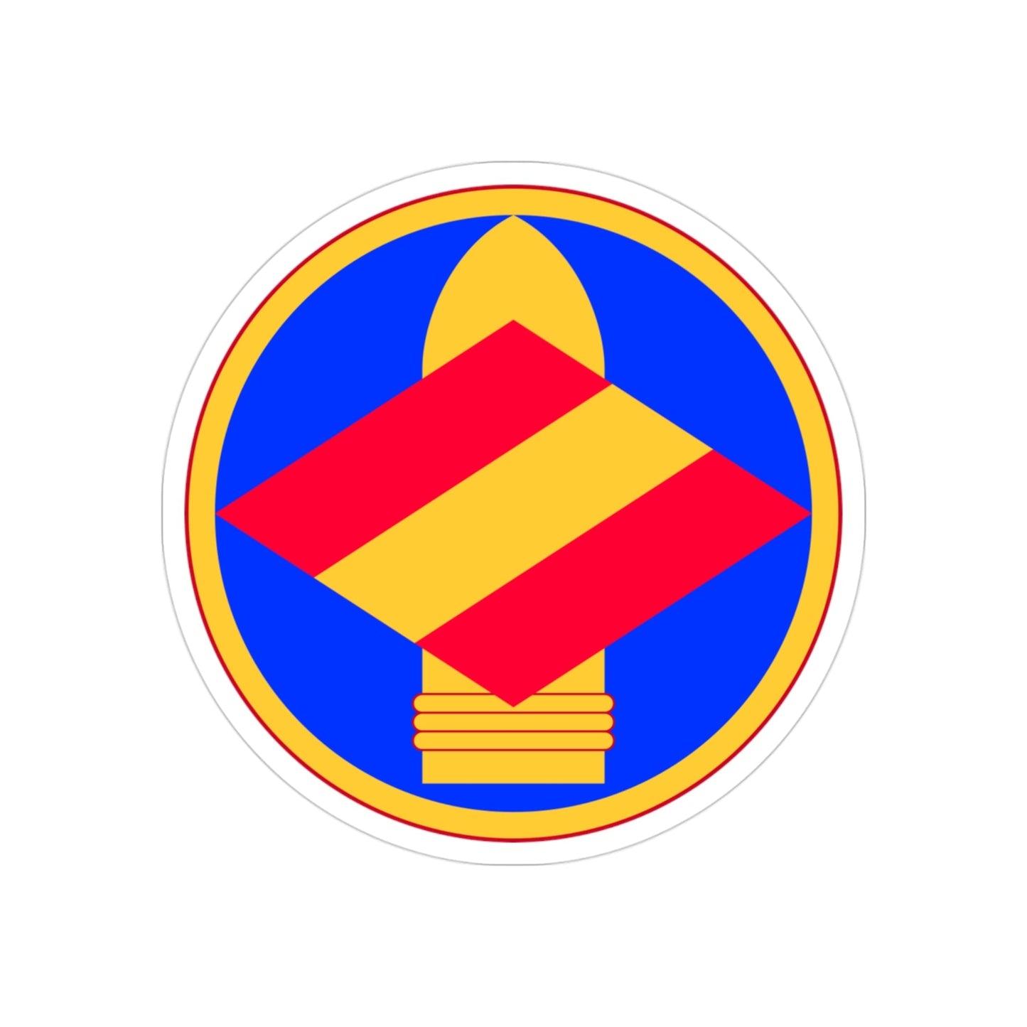 142nd Field Artillery Brigade (U.S. Army) REVERSE PRINT Transparent STICKER-3 Inch-The Sticker Space