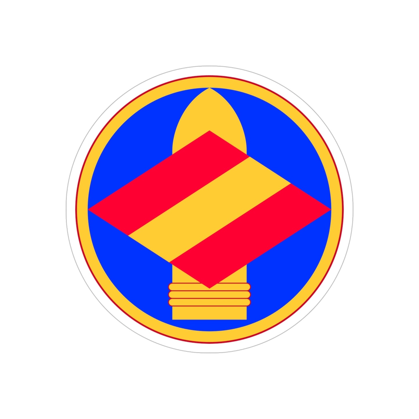 142nd Field Artillery Brigade (U.S. Army) REVERSE PRINT Transparent STICKER-6 Inch-The Sticker Space