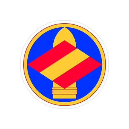 142nd Field Artillery Brigade (U.S. Army) REVERSE PRINT Transparent Die-Cut STICKER 2 Inch Die-Cut Transparent - The Sticker Space