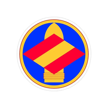 142nd Field Artillery Brigade (U.S. Army) REVERSE PRINT Transparent Die-Cut STICKER 3 Inch Die-Cut Transparent - The Sticker Space