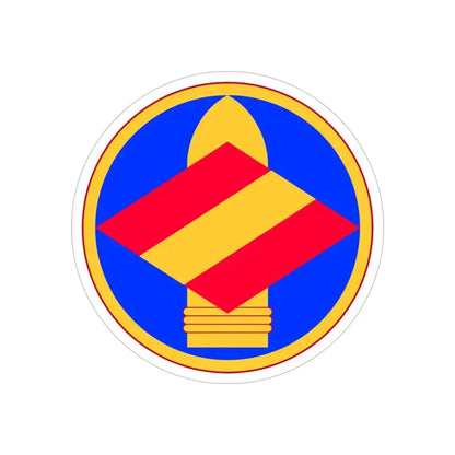 142nd Field Artillery Brigade (U.S. Army) REVERSE PRINT Transparent Die-Cut STICKER 5 Inch Die-Cut Transparent - The Sticker Space