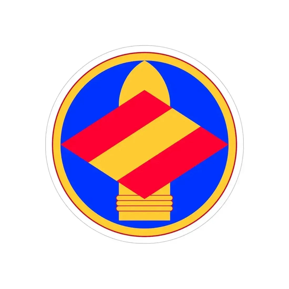 142nd Field Artillery Brigade (U.S. Army) REVERSE PRINT Transparent Die-Cut STICKER 6 Inch Die-Cut Transparent - The Sticker Space