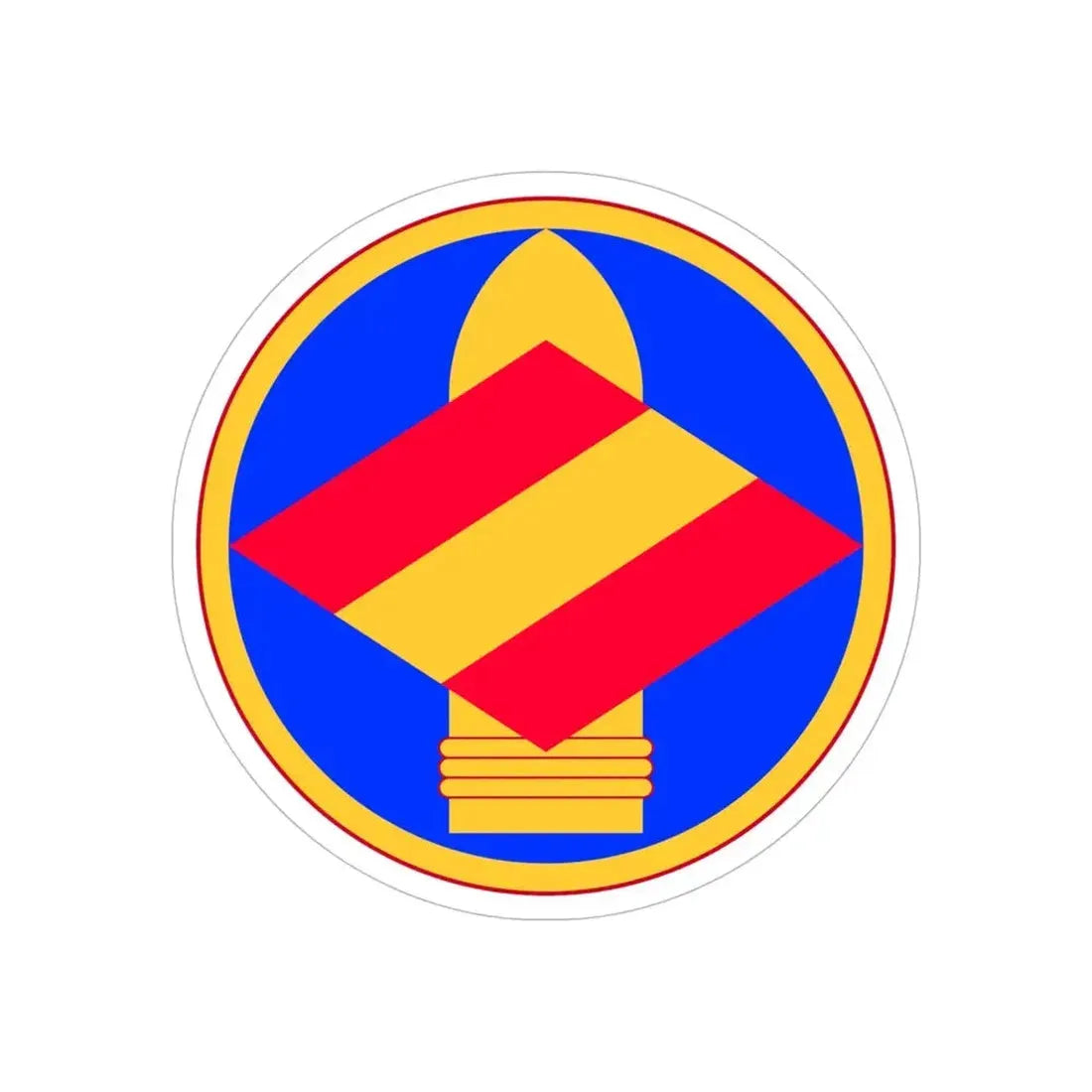 142nd Field Artillery Brigade (U.S. Army) REVERSE PRINT Transparent Die-Cut STICKER - The Sticker Space