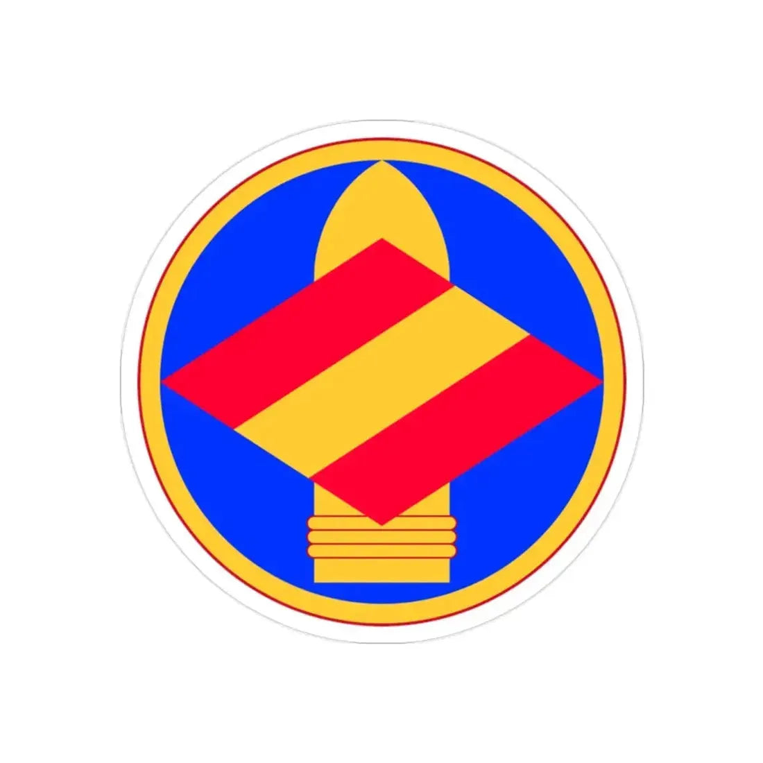 142nd Field Artillery Brigade (U.S. Army) REVERSE PRINT Transparent Die-Cut STICKER - The Sticker Space