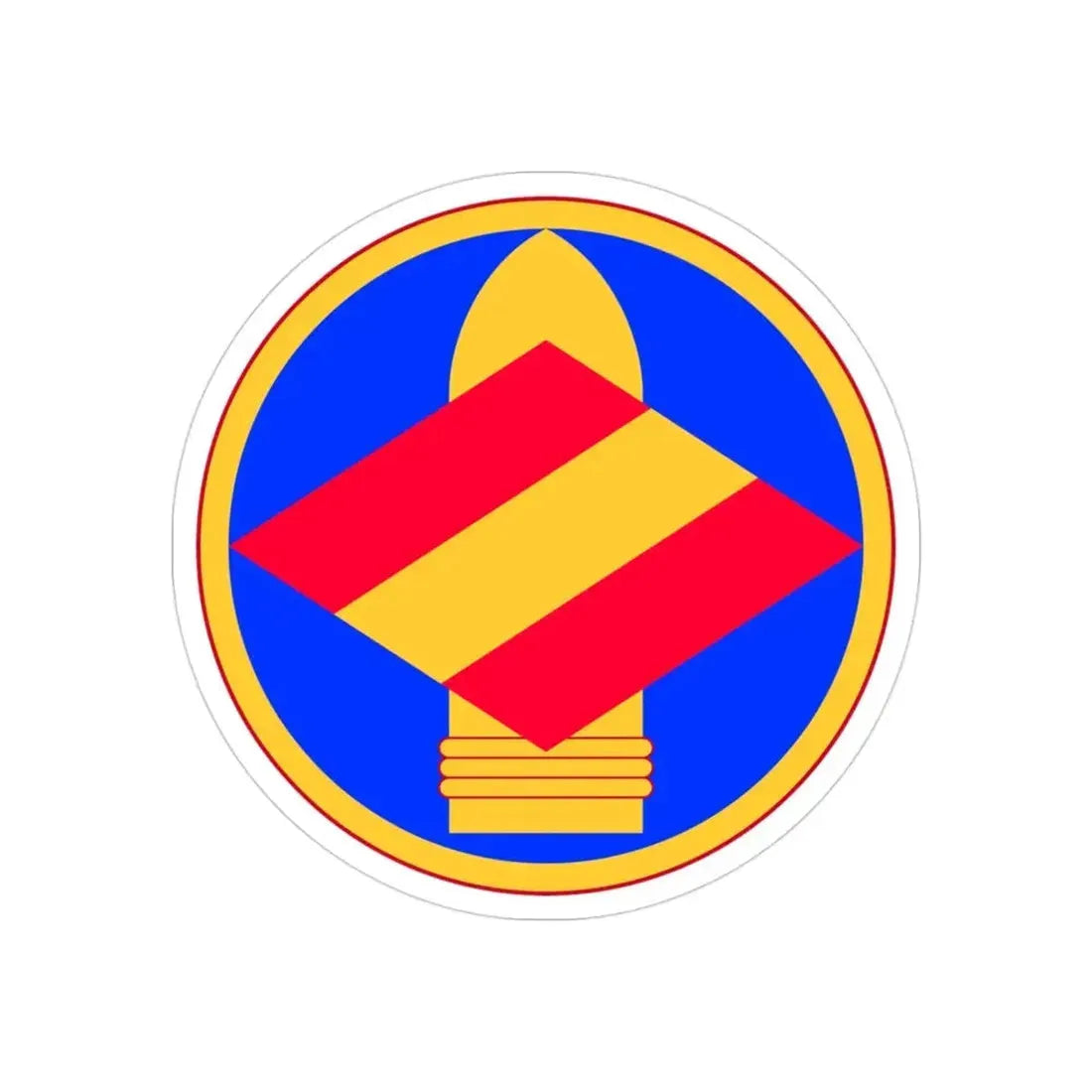 142nd Field Artillery Brigade (U.S. Army) REVERSE PRINT Transparent Die-Cut STICKER - The Sticker Space