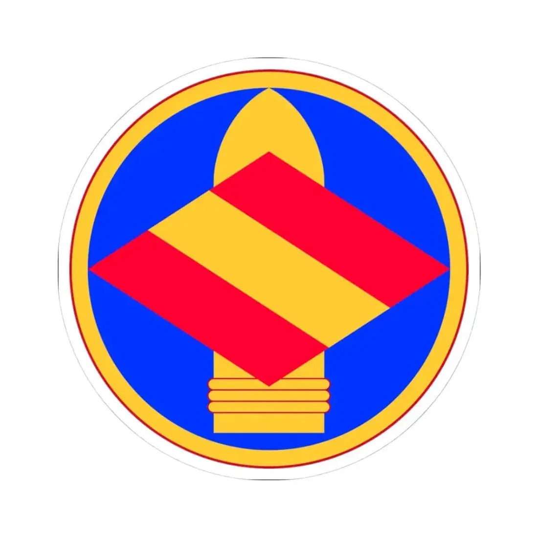 142nd Field Artillery Brigade (U.S. Army) STICKER Vinyl Kiss-Cut Decal 3 Inch White - The Sticker Space