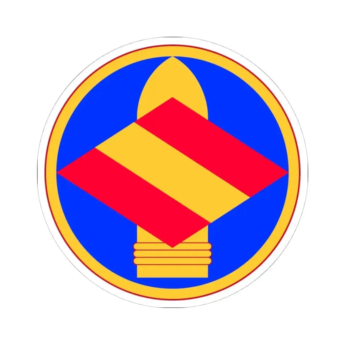 142nd Field Artillery Brigade (U.S. Army) STICKER Vinyl Kiss-Cut Decal 4 Inch White - The Sticker Space