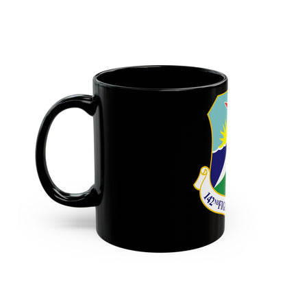 142nd Fighter Wing (U.S. Air Force) Black Coffee Mug-The Sticker Space