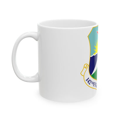 142nd Fighter Wing (U.S. Air Force) White Coffee Mug-The Sticker Space