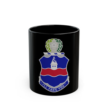 142nd Infantry Regiment (U.S. Army) Black Coffee Mug-11oz-The Sticker Space