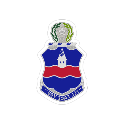 142nd Infantry Regiment (U.S. Army) REVERSE PRINT Transparent STICKER-2" × 2"-The Sticker Space