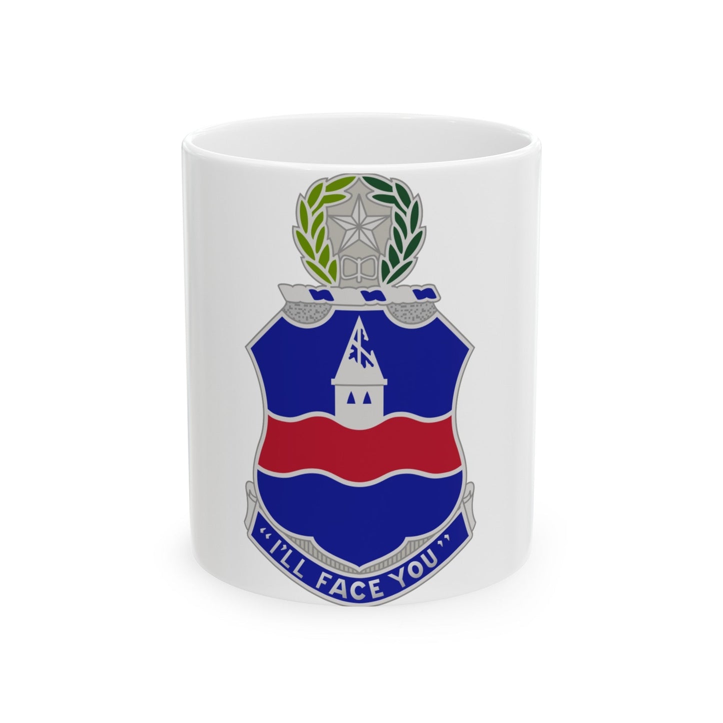 142nd Infantry Regiment (U.S. Army) White Coffee Mug-11oz-The Sticker Space