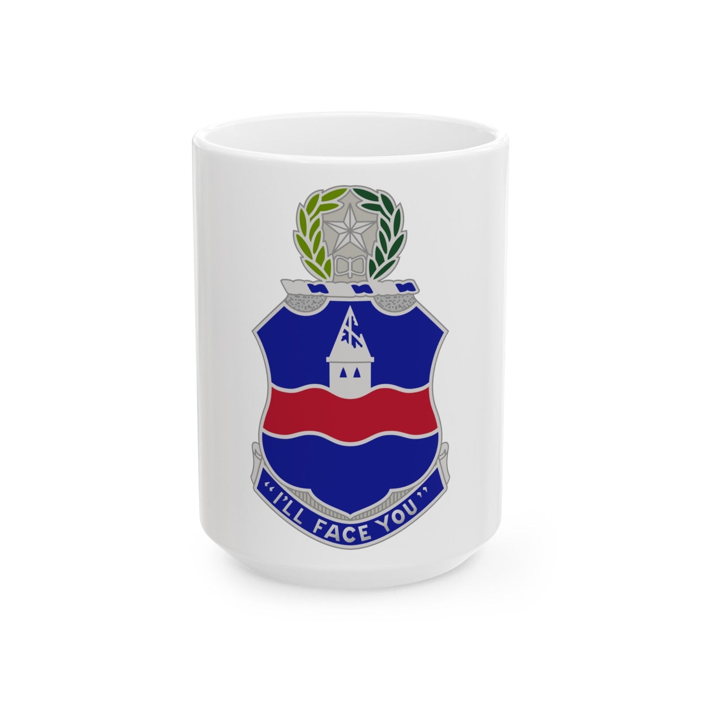 142nd Infantry Regiment (U.S. Army) White Coffee Mug-15oz-The Sticker Space