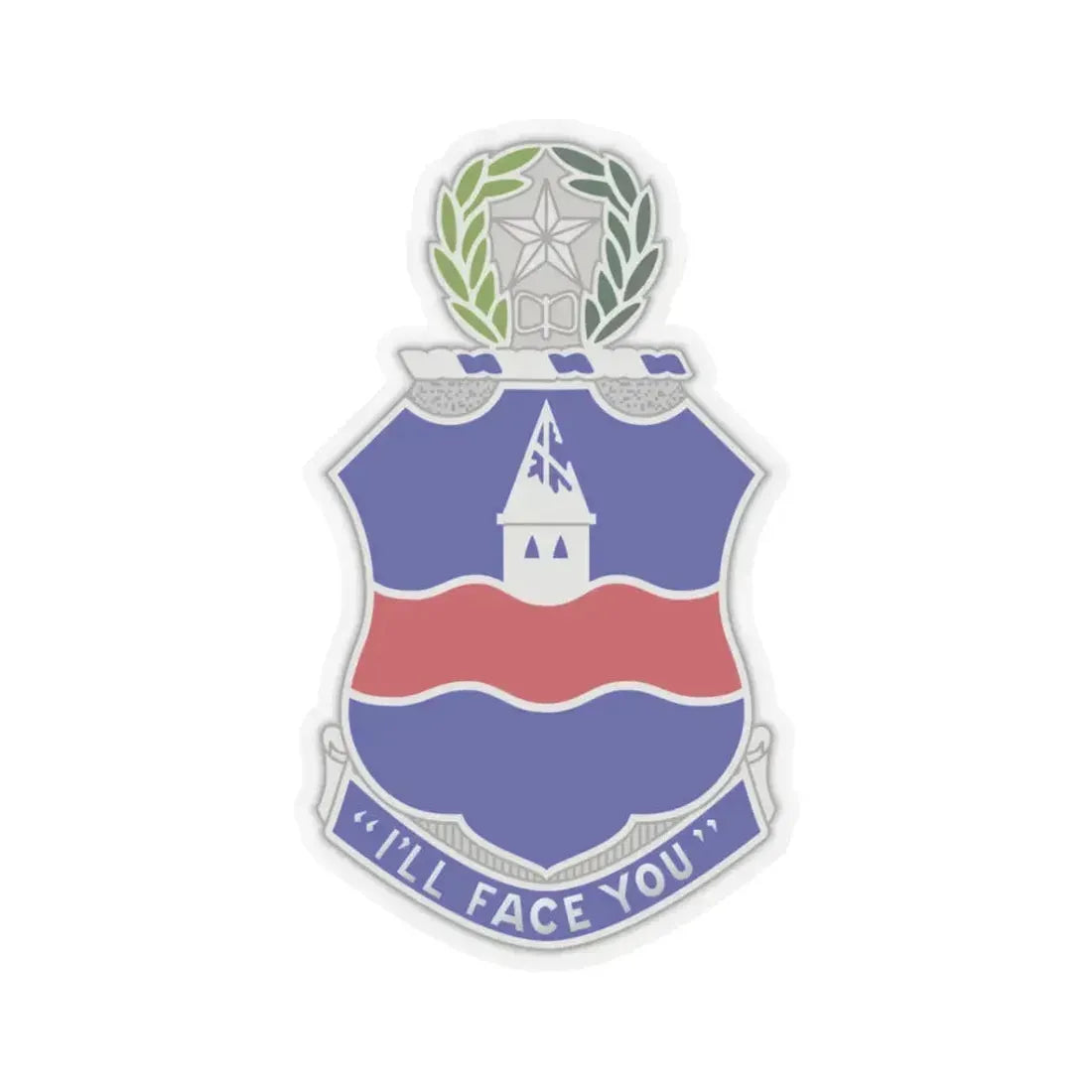 142nd Infantry Regiment (U.S. Army) STICKER Vinyl Kiss-Cut Decal 3 Inch Transparent - The Sticker Space