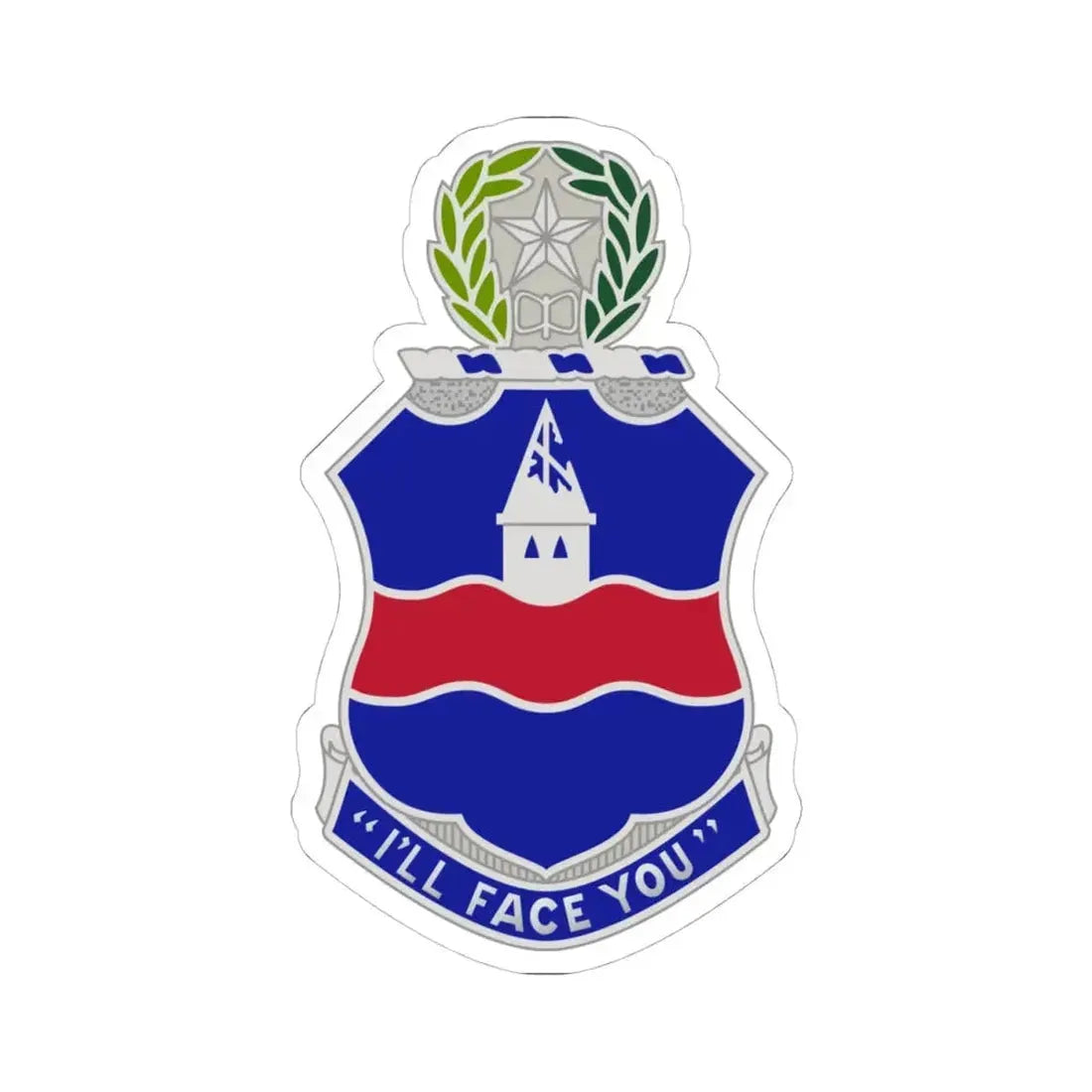 142nd Infantry Regiment (U.S. Army) STICKER Vinyl Kiss-Cut Decal 4 Inch White - The Sticker Space