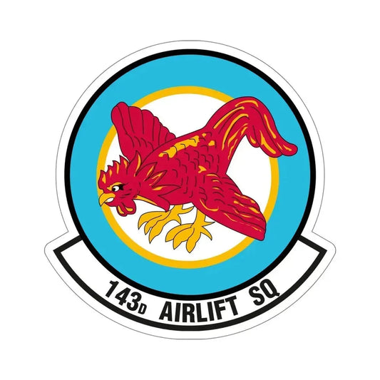 143 Airlift Squadron (U.S. Air Force) STICKER Vinyl Die-Cut Decal 6 Inch - The Sticker Space