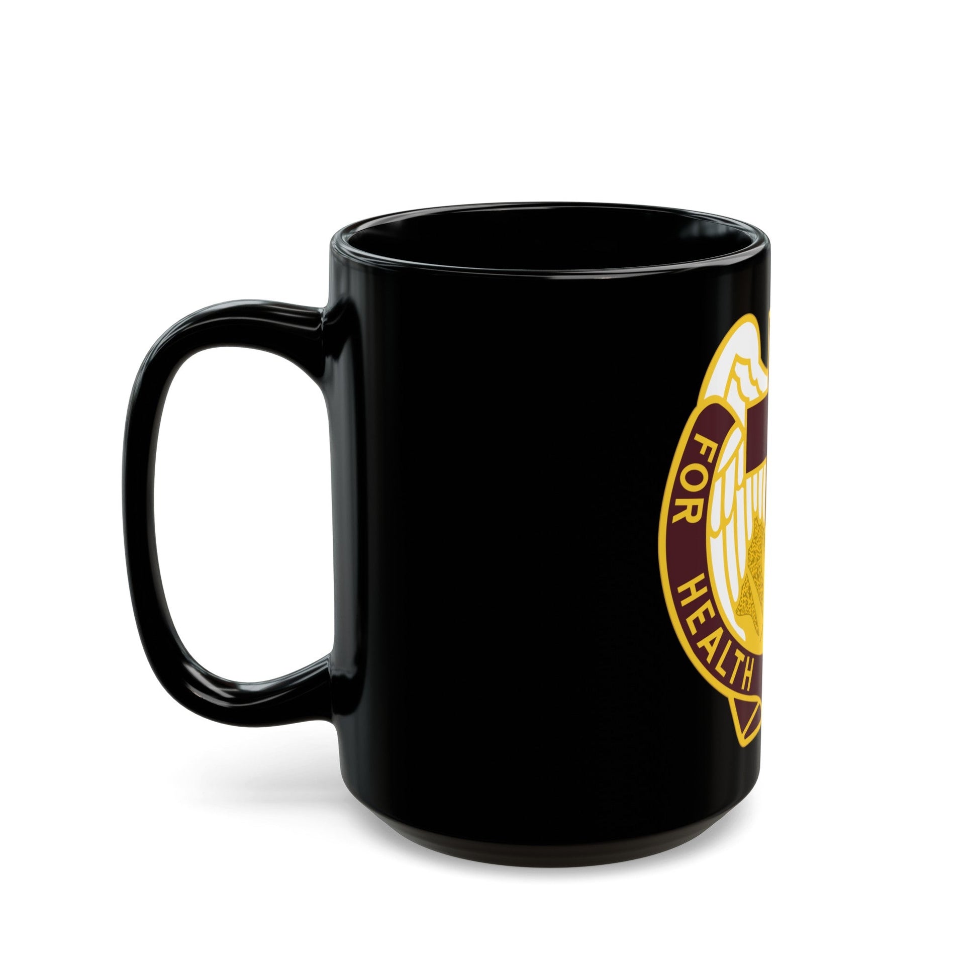 143 Evacuation Hospital (U.S. Army) Black Coffee Mug-The Sticker Space