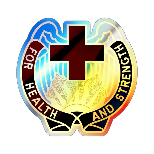 143 Evacuation Hospital (U.S. Army) Holographic STICKER Die-Cut Vinyl Decal-6 Inch-The Sticker Space