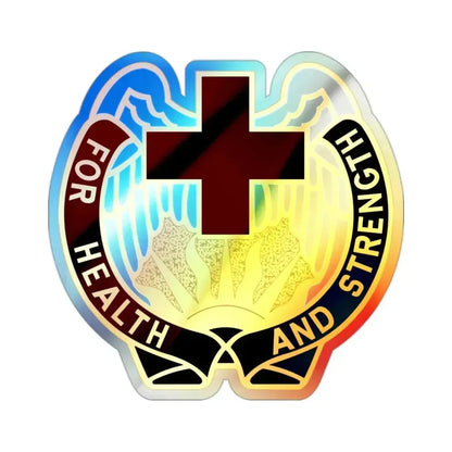 143 Evacuation Hospital (U.S. Army) Holographic STICKER Die-Cut Vinyl Decal 2 Inch Holographic - The Sticker Space