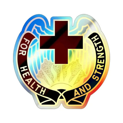 143 Evacuation Hospital (U.S. Army) Holographic STICKER Die-Cut Vinyl Decal 3 Inch Holographic - The Sticker Space