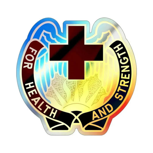143 Evacuation Hospital (U.S. Army) Holographic STICKER Die-Cut Vinyl Decal 6 Inch Holographic - The Sticker Space