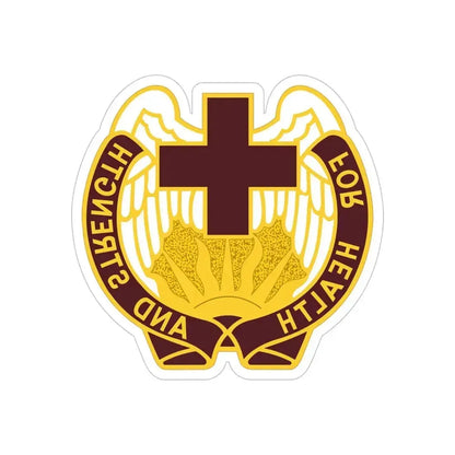 143 Evacuation Hospital (U.S. Army) REVERSE PRINT Transparent Die-Cut STICKER 6 Inch Die-Cut Transparent - The Sticker Space
