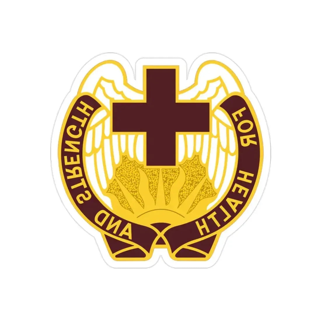 143 Evacuation Hospital (U.S. Army) REVERSE PRINT Transparent Die-Cut STICKER - The Sticker Space