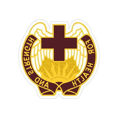 143 Evacuation Hospital (U.S. Army) REVERSE PRINT Transparent Die-Cut STICKER - The Sticker Space