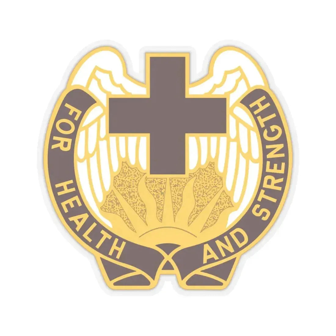 143 Evacuation Hospital (U.S. Army) STICKER Vinyl Kiss-Cut Decal 4 Inch Transparent - The Sticker Space