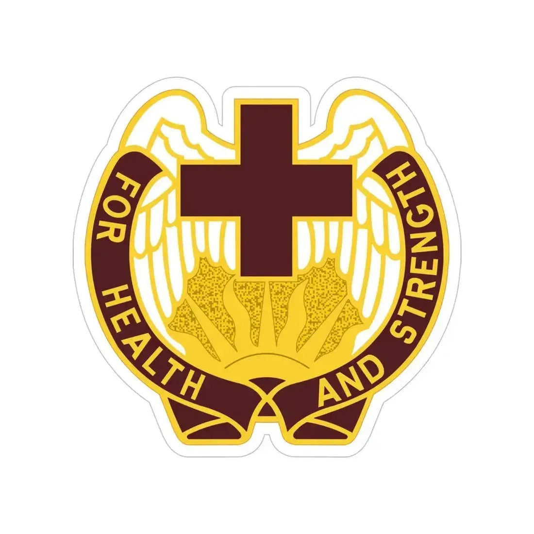 143 Evacuation Hospital (U.S. Army) Transparent STICKER Die-Cut Vinyl Decal 5 Inch - The Sticker Space