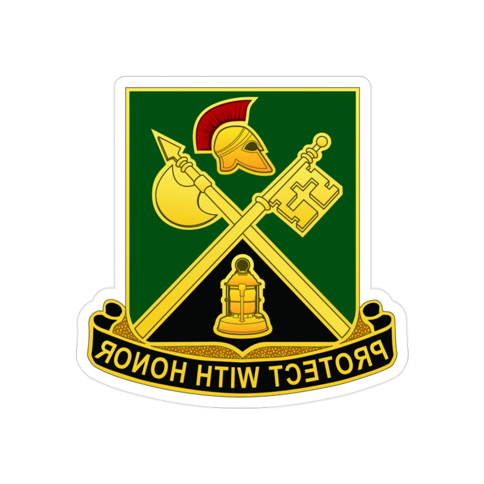 143 Military Police Battalion CAANG (U.S. Army) REVERSE PRINT Transparent STICKER-2 Inch-The Sticker Space