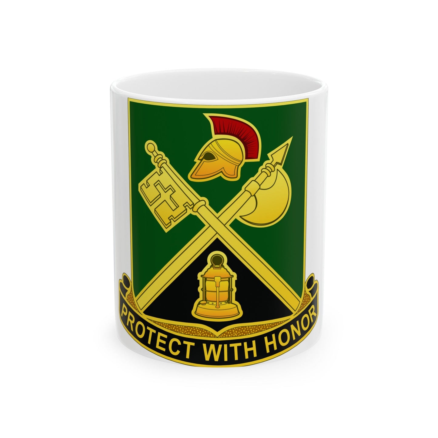 143 Military Police Battalion CAANG (U.S. Army) White Coffee Mug-11oz-The Sticker Space