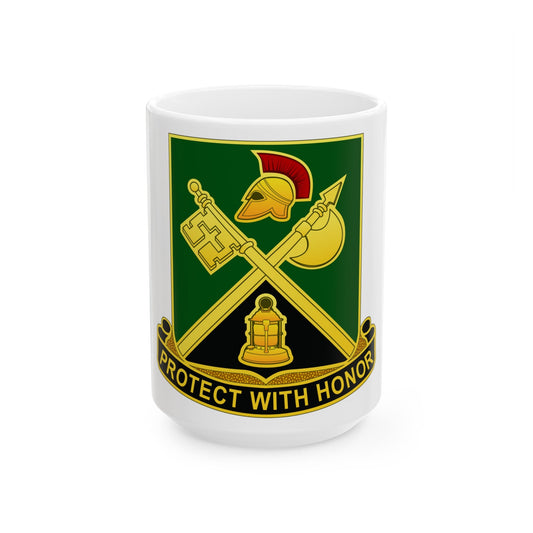 143 Military Police Battalion CAANG (U.S. Army) White Coffee Mug-15oz-The Sticker Space